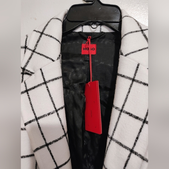 HUGO BOSS Women's Windowpane Check Blazer Size 10 NEW - Picture 6 of 8